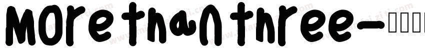 More than three字体转换